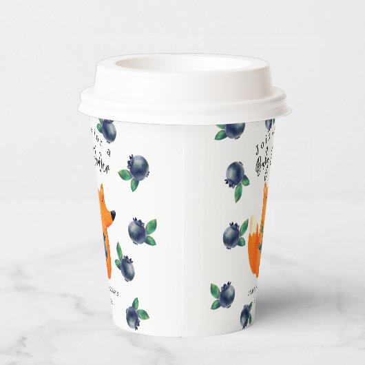 Fox Baby Shower Pappbecher (Rechts)