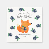 Fox Baby Shower Serviette (Vorderseite)