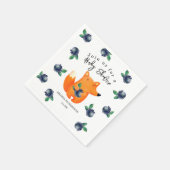Fox Baby Shower Serviette (Ecke)