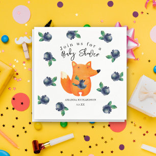 Fox Baby Shower Serviette