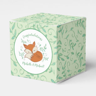 Fox Baby Shower Woodland Tiere Geschenkschachtel