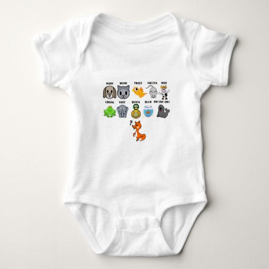 Fox Baby Strampler (Vorderseite)