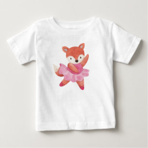 Fox Ballerina Baby T-shirt