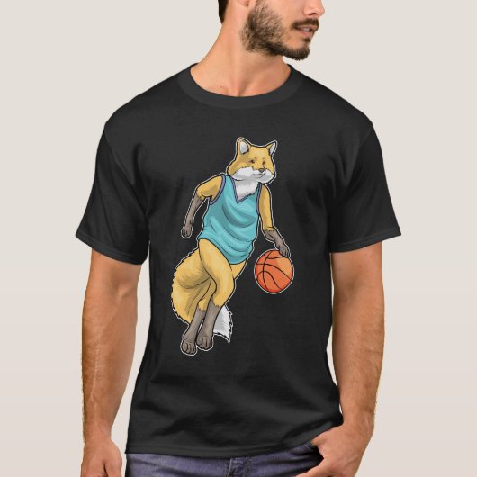 Fox Basketball-Spieler Basketball T-Shirt (Vorderseite)