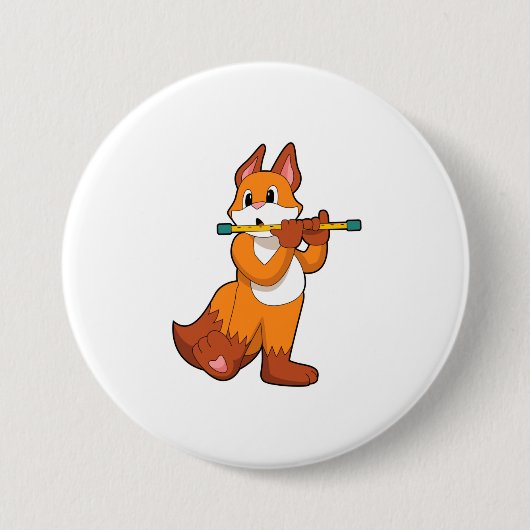 Fox bei Musik mit Flute.PNG Button (Vorderseite)