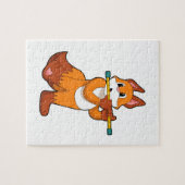 Fox bei Musik mit Flute.PNG Puzzle (Horizontal)