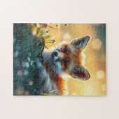 Fox bei Sonnenuntergang Puzzle (Horizontal)