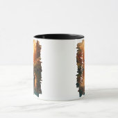 Fox bei Sonnenuntergang Tasse (Zentrum)