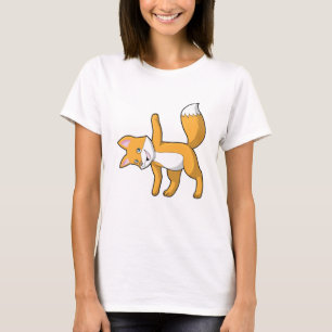 Fox bei Yoga Stretching T-Shirt