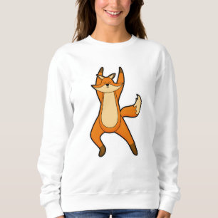Fox bei Yoga-Stretching-Übung Sweatshirt