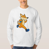 Fox beim Ausführen mit Backpack T-Shirt (Vorderseite)