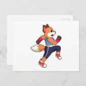 Fox beim Laufen Postkarte (Vorne/Hinten)