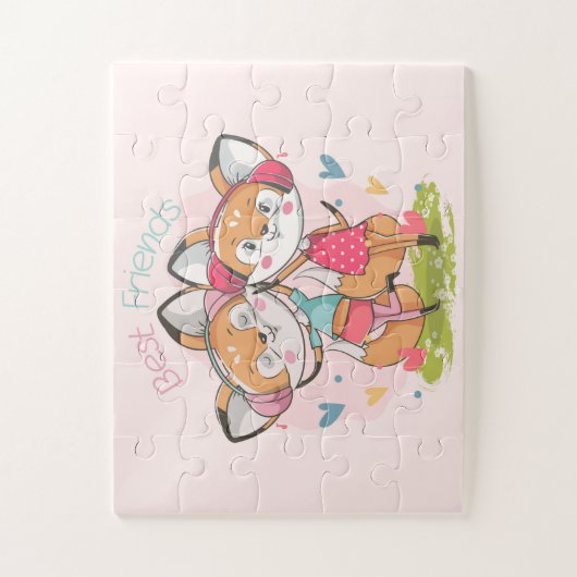 Fox Best Friends Puzzle (Vertikal)