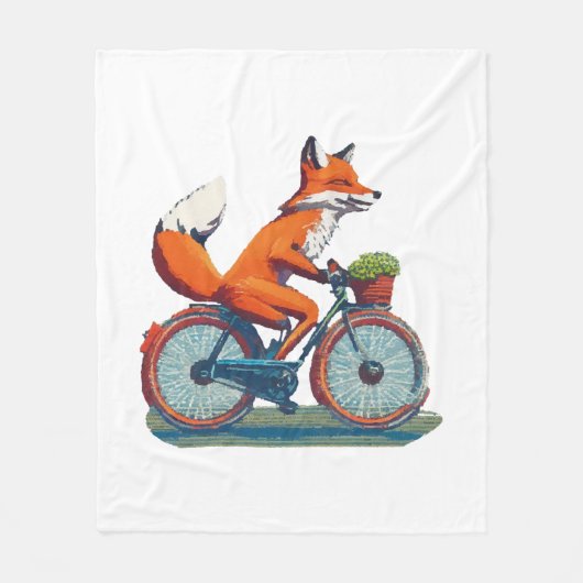 Fox Bicycle Fleecedecke (Vorderseite)