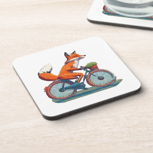 Fox Bicycle Getränkeuntersetzer (Linke Seite)