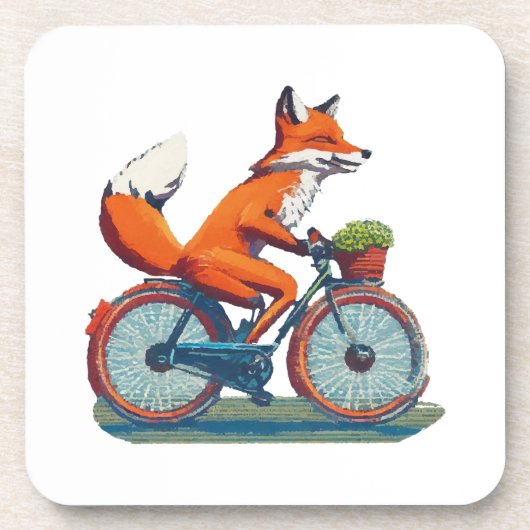 Fox Bicycle Getränkeuntersetzer (Vorderseite)