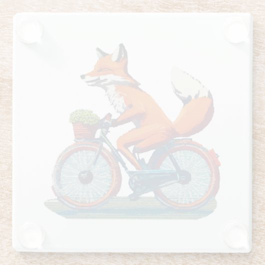Fox Bicycle Glasuntersetzer (Rückseite)