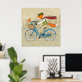 Fox Bike Ride Poster (Heimbüro)
