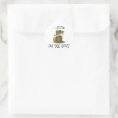 Fox-Bild Runder Aufkleber (Tasche)