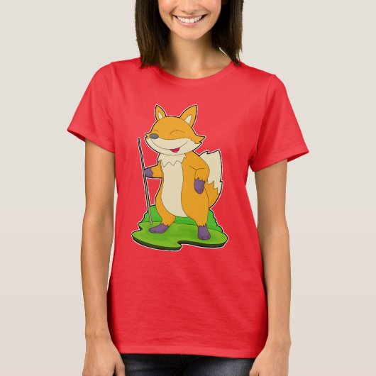 Fox Billiard Queue T-Shirt (Vorderseite)