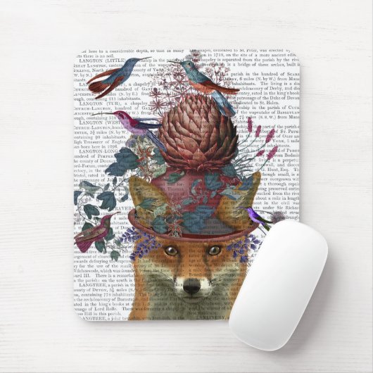 Fox Birdkeeper mit Artichoke Mousepad (Mit Mouse)