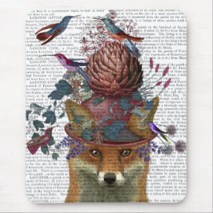 Fox Birdkeeper mit Artichoke Mousepad