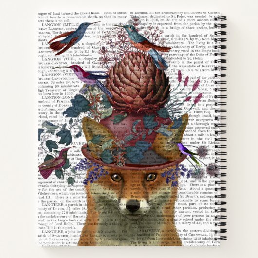 Fox Birdkeeper mit Artichoke Notizblock (Rückseite)