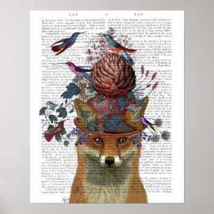 Fox Birdkeeper mit Artichoke Poster