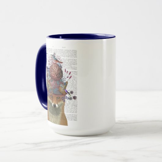 Fox Birdkeeper mit Artichoke Tasse (Vorderseite Links)