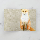 Fox Birthday Karte (Innenseite)