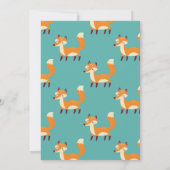 Fox Birthday Party Forest Theme Woods Boy Girl Einladung (Rückseite)