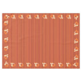 Fox Birthday Party Tischdecke (Vorderseite (Horizontal))