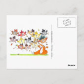 FOX BIRTHDAY ÜBERRASCHENDE Postkarte (Rückseite)