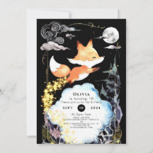 Fox Birthday Woods Whimsy