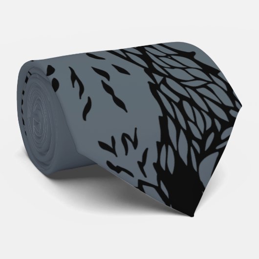 Fox-Blicks-Krawatten-Grau Krawatte (Gerollt)