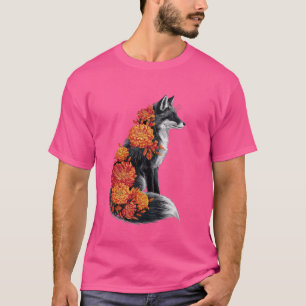 Fox-Blume Tierart Wildtiere Blumenfüchse T-Shirt