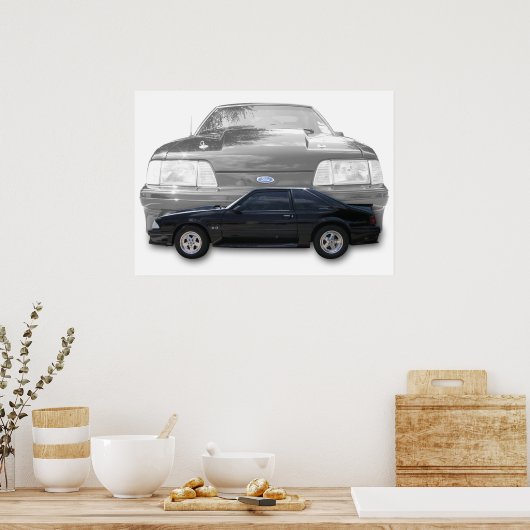 Fox Body Mustang GT Poster (Küche)