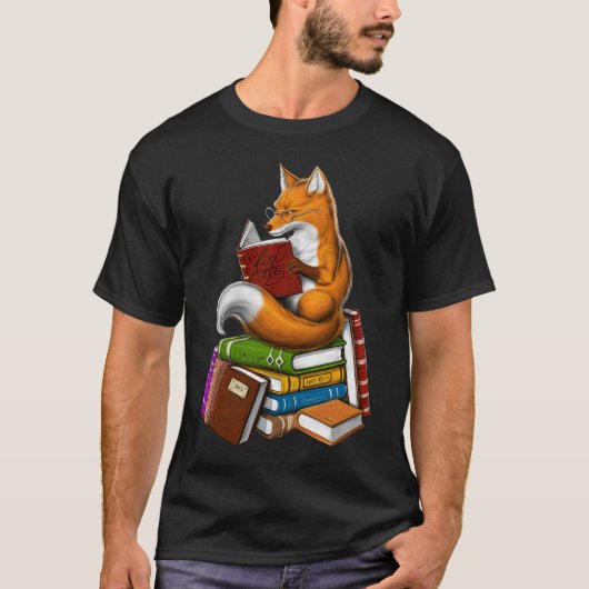 Fox Book Lover T-Shirt (Vorderseite)