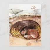 Fox Borrow Postkarte (Vorderseite)