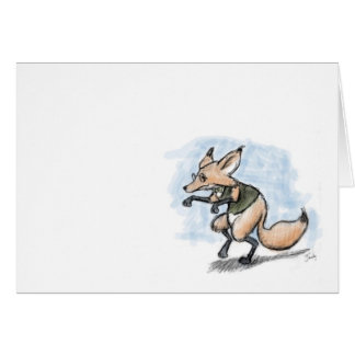 Fox Bow Krawatte Typ Card