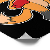 Fox Boxing Poster (Ecke)