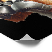 Fox Boxing Poster (Ecke)