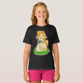 Fox Bride Blume Hochzeit T-Shirt (Vorne ganz)