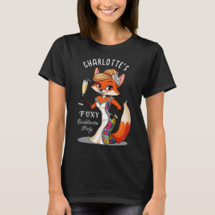 Fox-Brie Foxy Junggeselinnen-Abschied Black T-Shirt