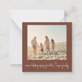 Fox Budget Weihnachtsfotokarte Mitteilungskarte (Rückseite)