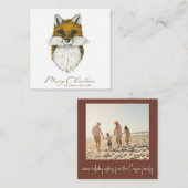 Fox Budget Weihnachtsfotokarte Mitteilungskarte (Vorne/Hinten)