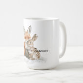Fox Bunny Rabbit Best Friends Forever Kaffeetasse (VorderseiteRechts)