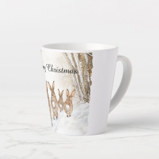 Fox Bunny Rabbit Best Friends Forever Milchtasse (Rechte Ecke)