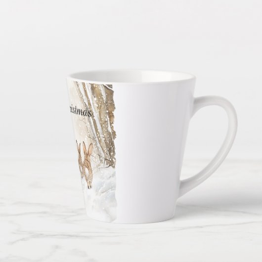 Fox Bunny Rabbit Best Friends Forever Milchtasse (Rechts)