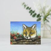 Fox Cam Postkarte (Stehend Vorderseite)